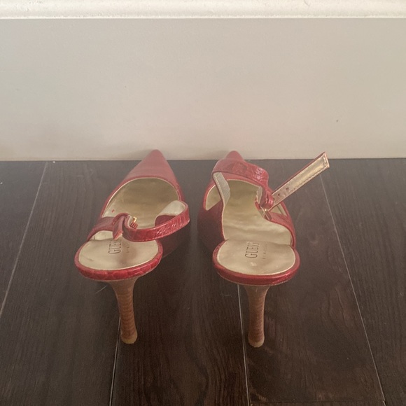 Vintage Guess by Marciano sling back crocodile leather heels - Picture 3 of 4